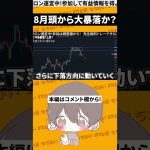 ビットコインに暴落サイン！？ #fx #投資 #ビットコイン#トレード #btc