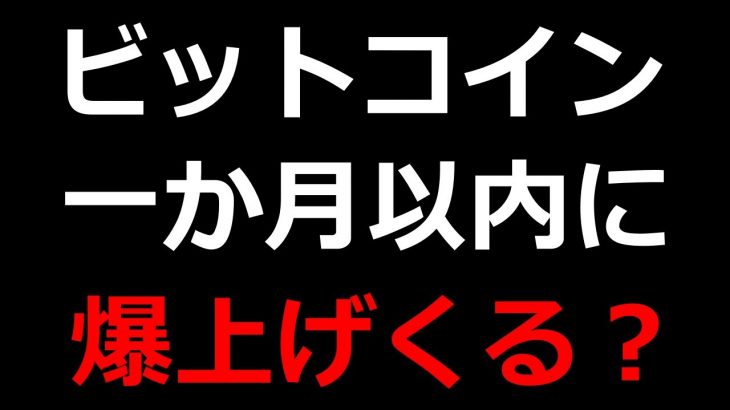 【仮想通貨】ビットコイン1か月以内に爆上げ！？今後の価格動向に注目【ビットコイン】