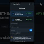 Guadagnare con Ethereum (ETH) Stake su RevoWallet 🔥
