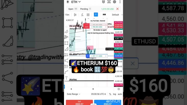 🔣💯🤠  $180 book# ethereum#live trade#live # analysis # mapping