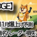 【DDOGE爆上げ警報】ドージコイン11月大ブレイクの歴史的パターン！あの有名投資家の資産は激減(–59%)… アルトシーズンは本当に来るのか？【仮想通貨/価格予想】