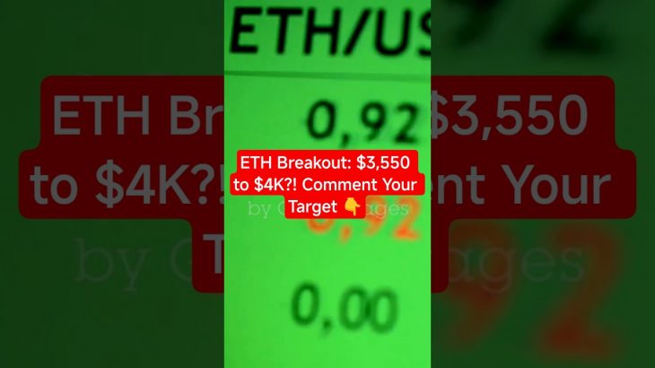 ETH Breakout: $3,550 to $4K?! Comment Your Target 👇
