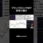 【ブラックロック】IBIT空売り減少。ビットコイン上昇？