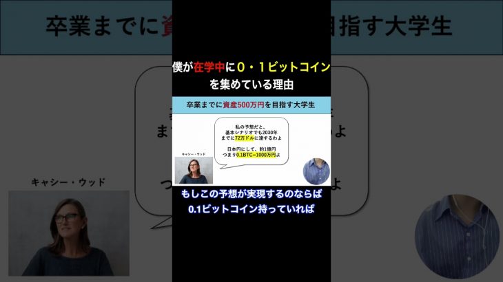 #ビットコイン #大学生投資家 #資産形成 #投資初心者 #コツコツ投資 #初めての投資 #将来への投資